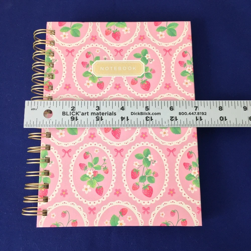 Clementine Spiral Notebook ~ Wild Strawberries